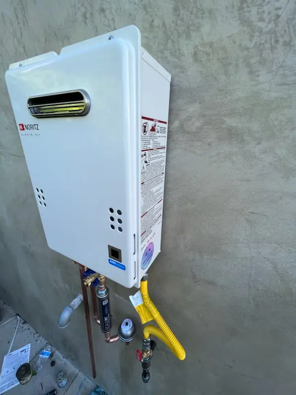 Tankless water heater installation for Yorkleigh homes